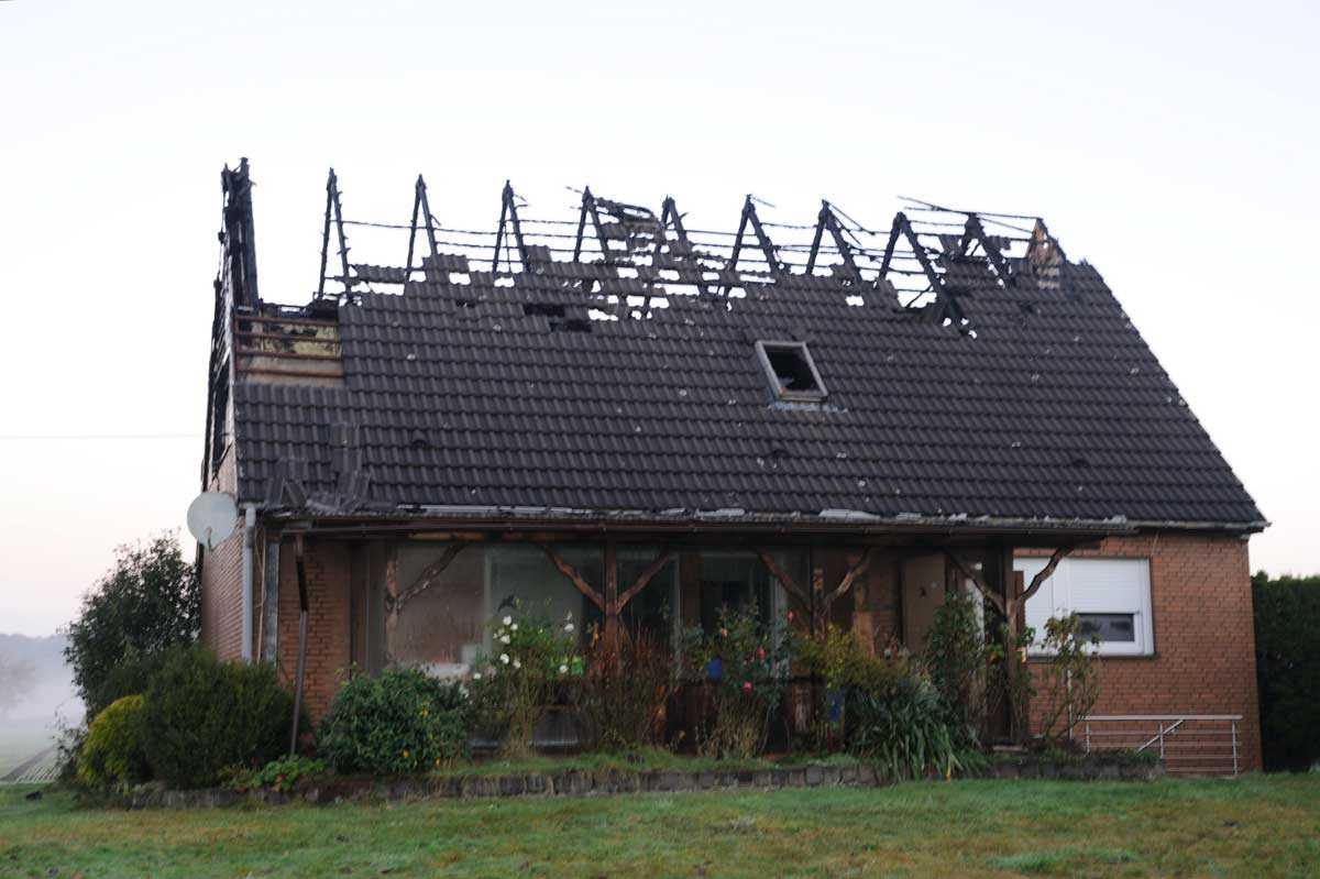 UPDATE: Brand eines Einfamilienhauses in Südlohn-Oeding