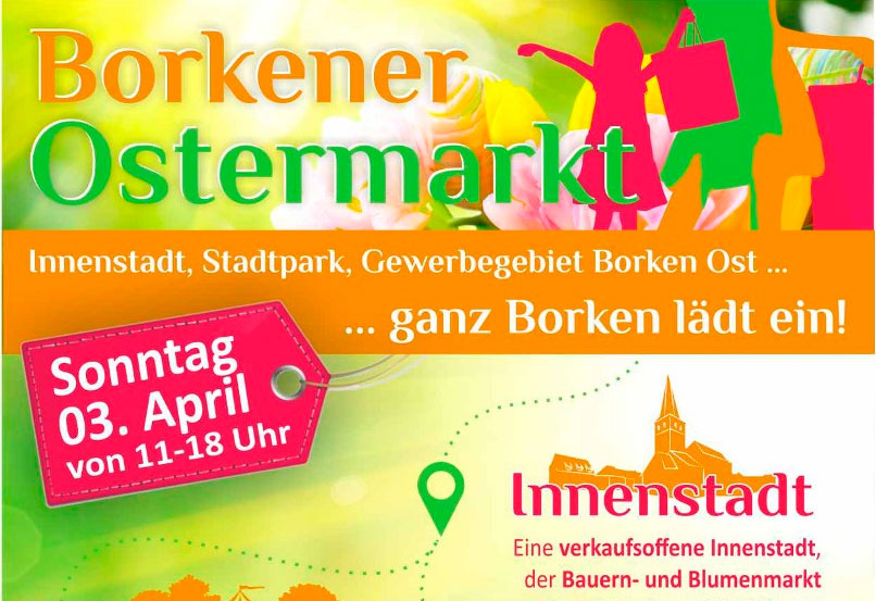 Ostermarkt in Borken mit verkaufsoffenem Sonntag