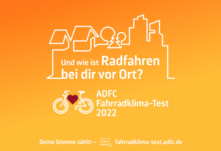 ADFC-Fahrradklima-Test 2022 – Jetzt abstimmen