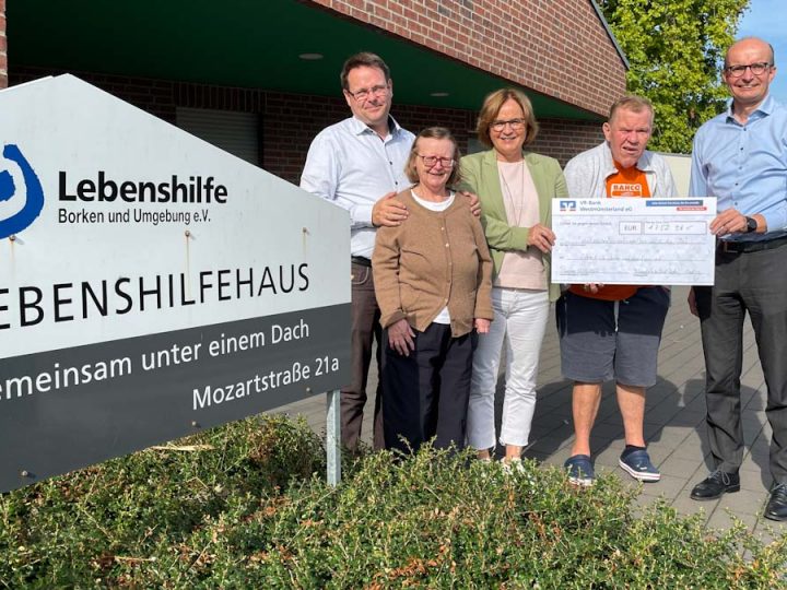 Stadt Borken spendet 1.752,98 Euro an die Lebenshilfe Borken