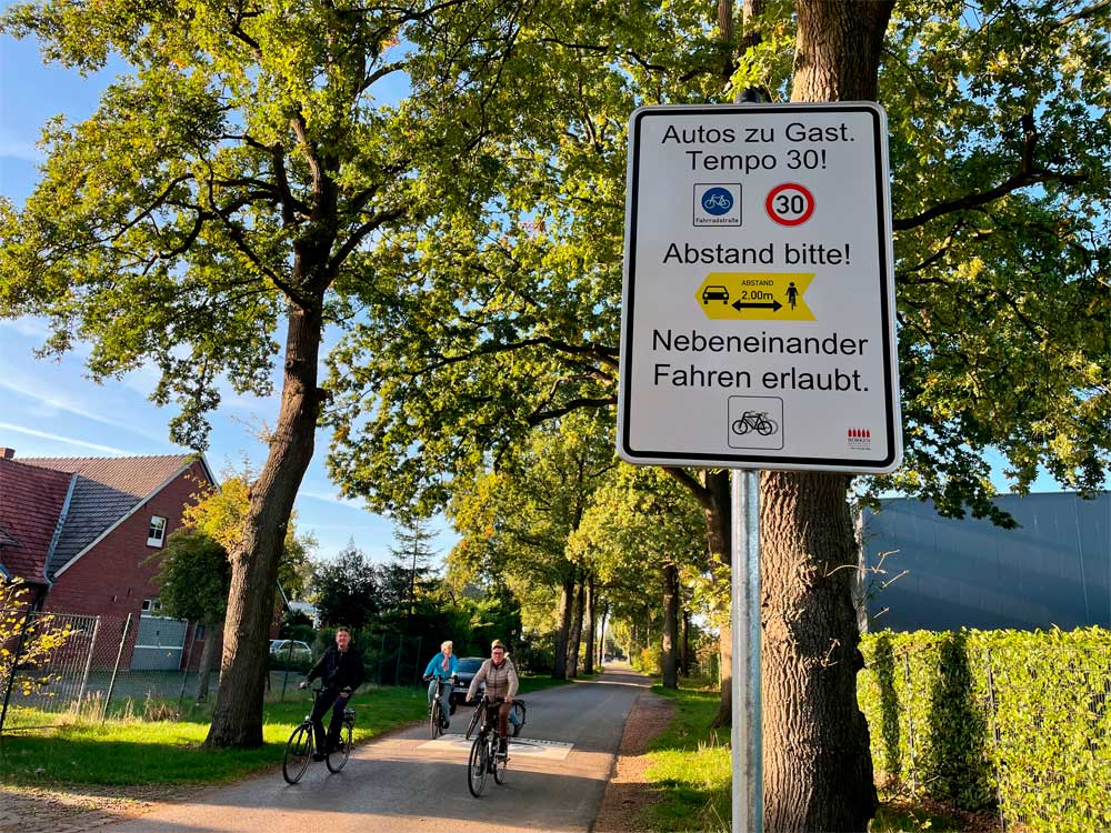 Ramsdorfer Postweg – Neue Fahrradstraße in Borken
