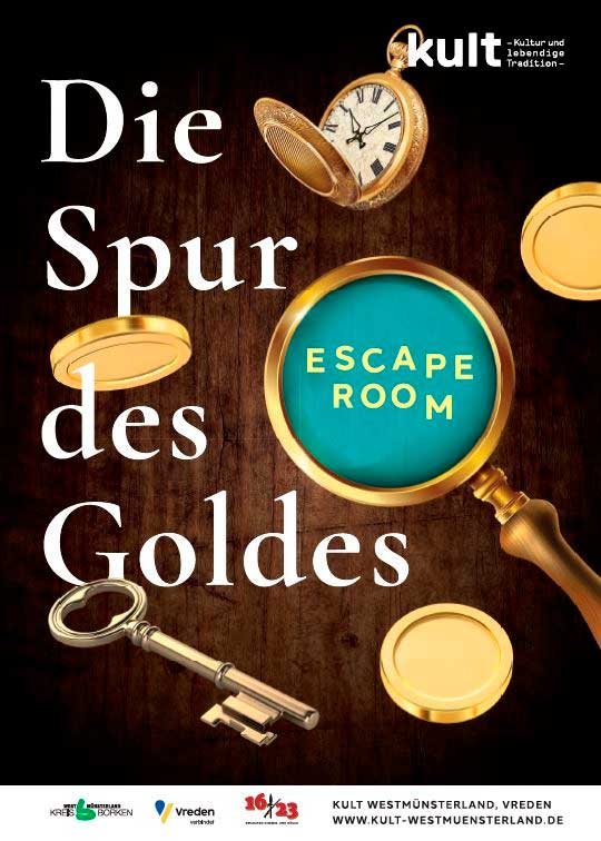 Der neue Escape-Room im kult Westmünsterland in Vreden: "Die Spur des Goldes"